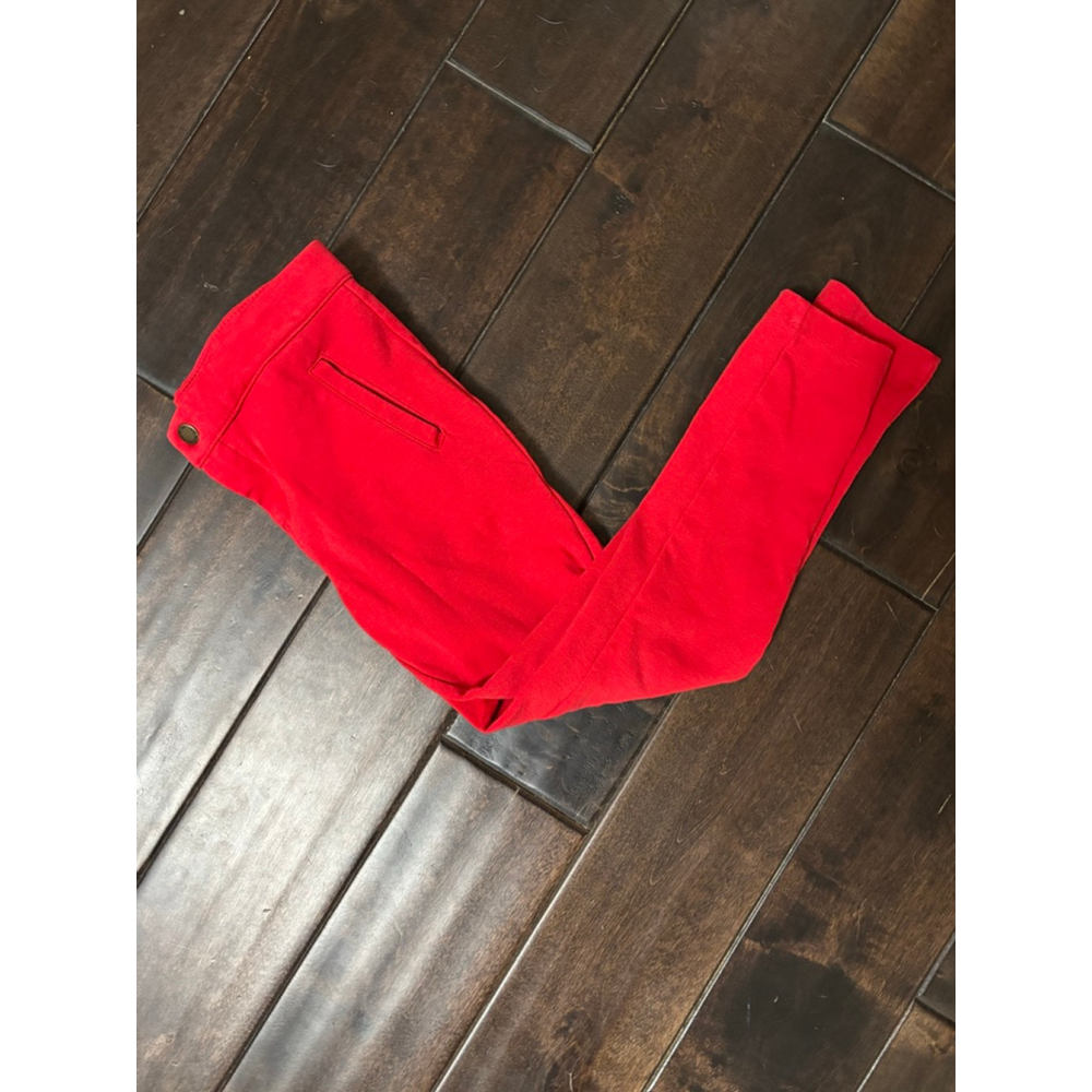 5/$25 Girls Joe Fresh Red Casual Pants Size 6